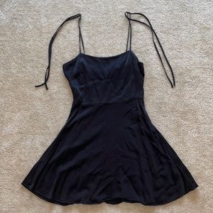 Forever 21 - Spaghetti Strap Black Mini Dress with ties